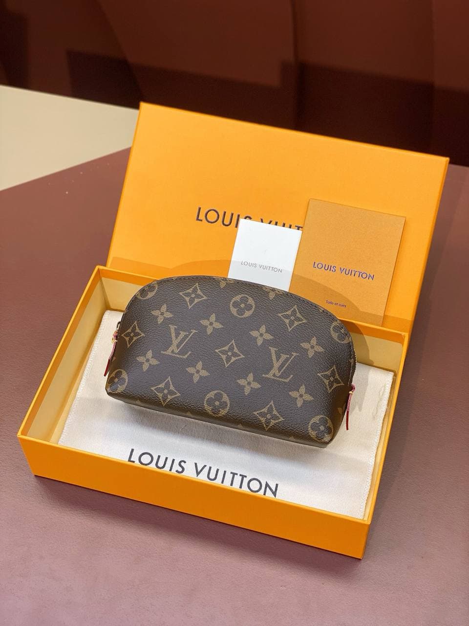 Косметичка Louis Vuitton Cosmetic PM Pouch Premium, 1:1