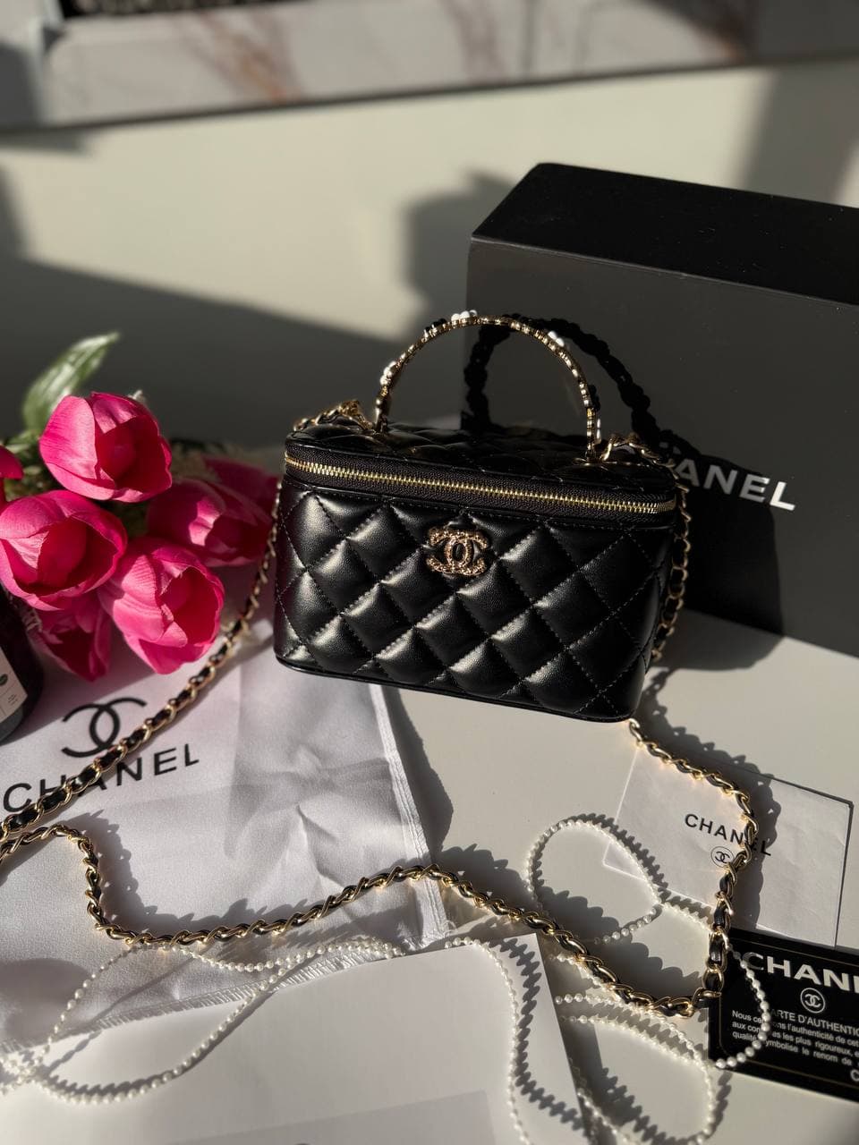 Chanel Vanity Black  жіноча сумка